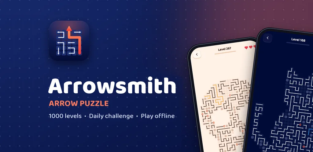 Arrowsmith: Arrow Puzzle - 1000 levels, daily challenge, play offline