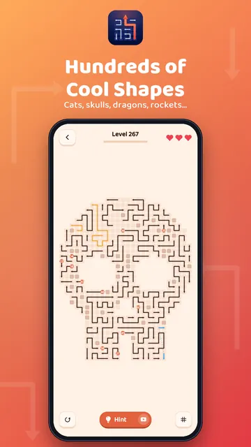 Hundreds of shaped boards: cats, skulls, dragons and rockets