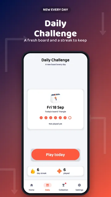 A new daily challenge every day